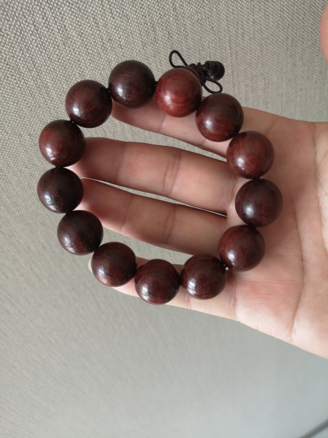 古玩雜項紫檀手串拍賣,當前價格200元
