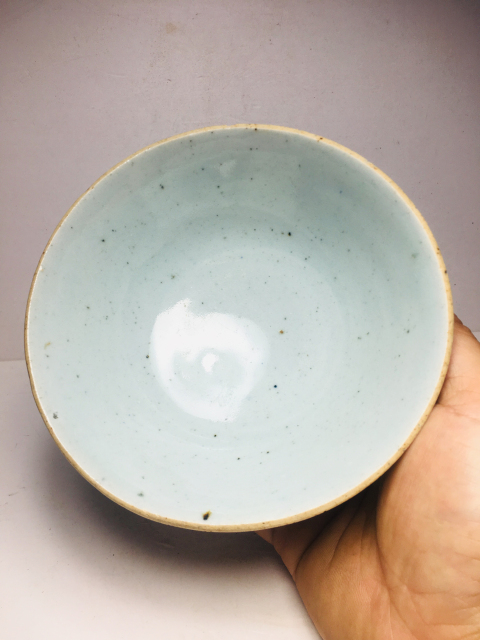 古玩陶瓷豆青釉碗拍賣,當前價格0元