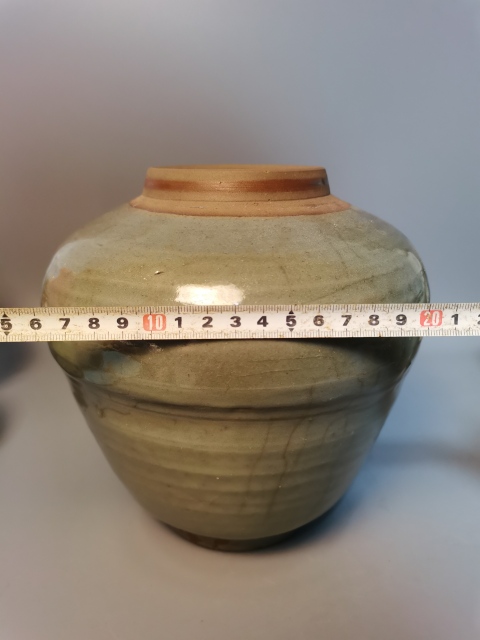 古玩陶瓷【千年龍泉】元明時期龍泉窯系罐拍賣，當前價格606元