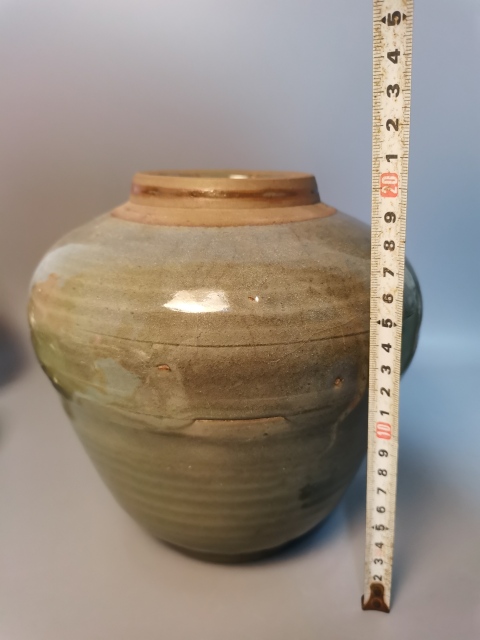 古玩陶瓷【千年龍泉】元明時期龍泉窯系罐拍賣，當前價格606元