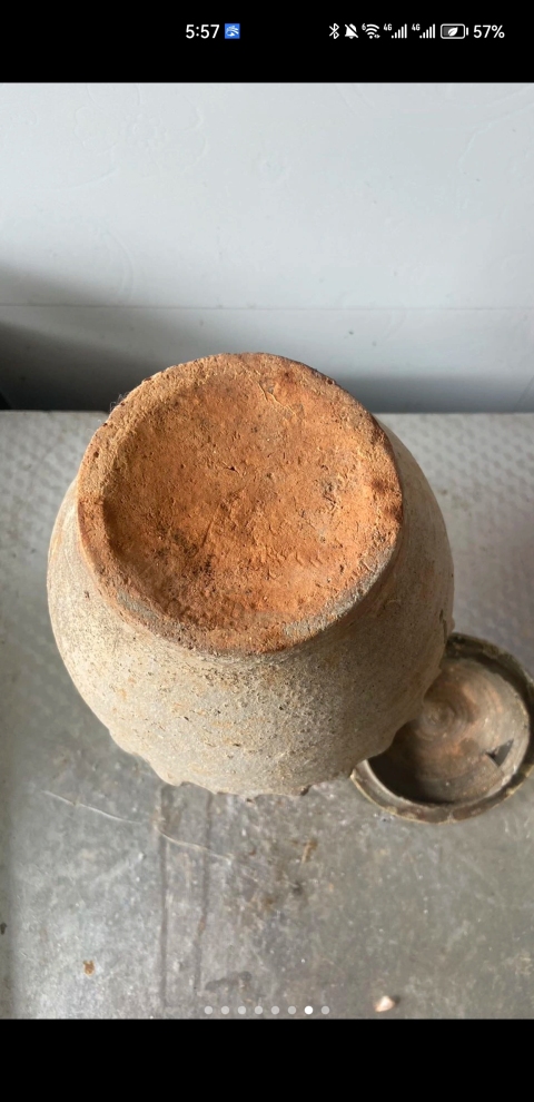 古玩陶瓷青釉瓜棱紋雙系蓋罐拍賣,當前價格999元