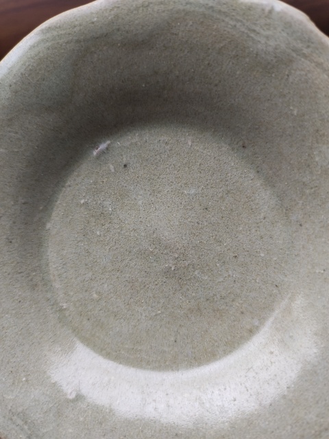 古玩陶瓷青釉花口盤拍賣，當前價格1200元
