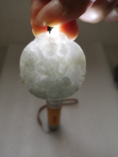 古玩玉器天然翡翠雕“虛空藏菩薩”掛牌拍賣,當前價格398元
