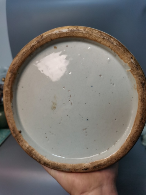 古玩陶瓷【300大件】清晚期青花人物故事圖獅耳大瓶拍賣，當前價格23900元