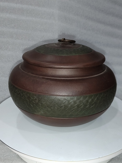 古玩雜項紫砂茶葉罐拍賣,當前價格680元