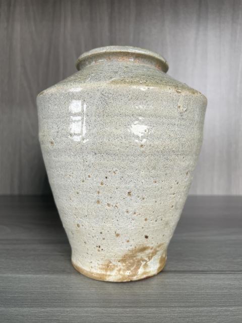 古玩陶瓷明·甜白釉唇口罐拍賣，當前價格860元