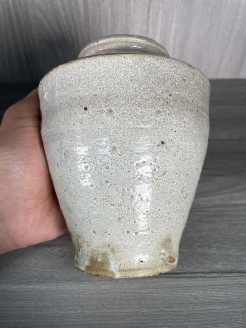 古玩陶瓷明·甜白釉唇口罐拍賣，當前價格860元