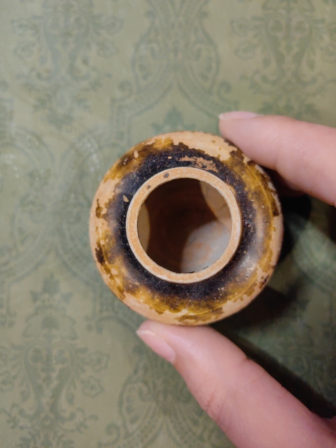 古玩陶瓷醬釉小茶入拍賣，當前價格159元