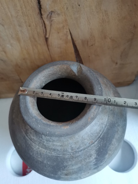 古玩陶瓷秦漢.灰陶罐拍賣,當前價格386元