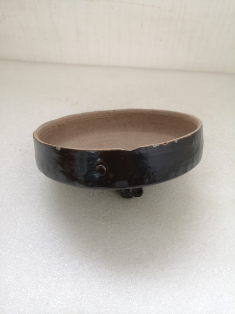 古玩陶瓷清代磁州窯系褐釉蓋罐拍賣,當前價格680元