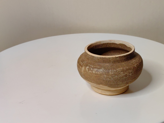 古玩陶瓷醬釉小茶入拍賣，當前價格350元