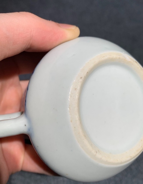 古玩陶瓷清晚期青花錦地花卉玲瓏瓷茶壺拍賣,當前價格1800元