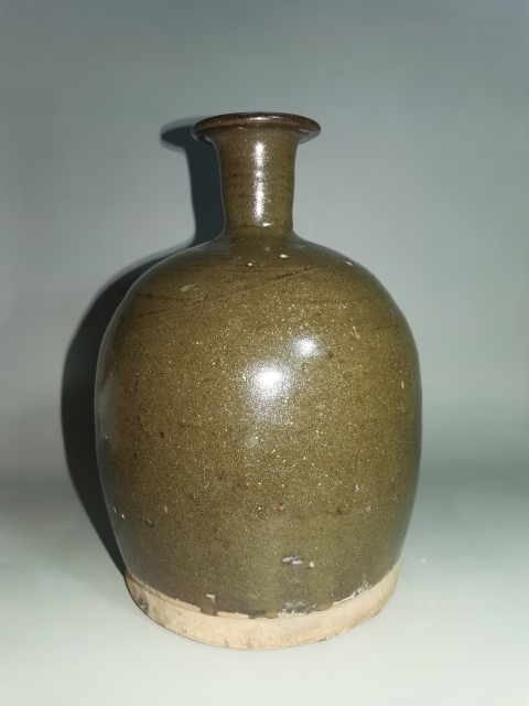 古玩陶瓷清·茶葉末釉瓶拍賣，當前價格1200元