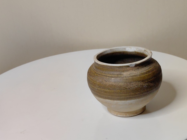 古玩陶瓷醬釉小茶入拍賣,當前價格399元