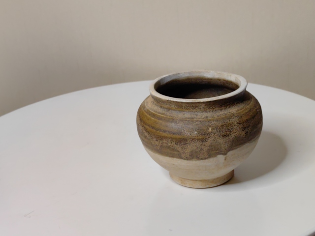 古玩陶瓷醬釉小茶入拍賣,當前價格399元
