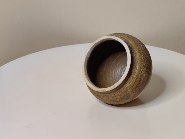古玩陶瓷醬釉小茶入拍賣,當前價格399元