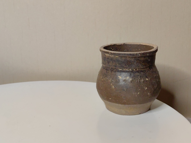 古玩陶瓷醬釉小蓋罐拍賣，當前價格488元