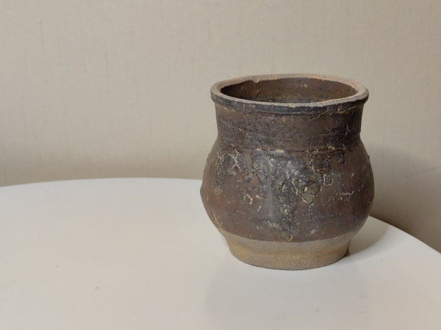 古玩陶瓷醬釉小蓋罐拍賣，當前價格488元
