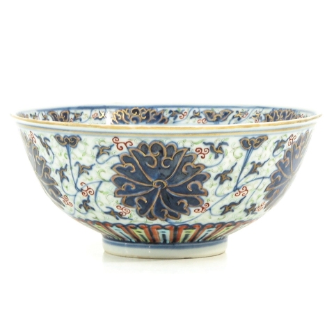 古玩陶瓷青花加彩纏枝蓮紋碗拍賣,當(dāng)前價(jià)格26000元