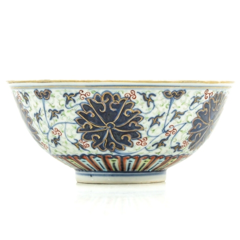 古玩陶瓷青花加彩纏枝蓮紋碗拍賣,當(dāng)前價(jià)格26000元