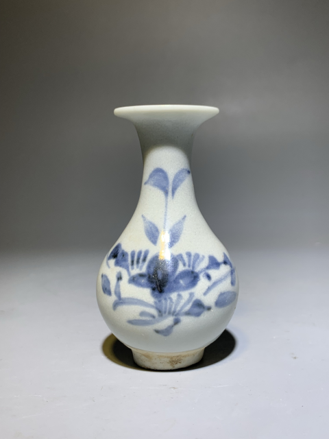 古玩陶瓷【清早】青花花卉紋玉壺春瓶【有瓶中皇后的美稱】拍賣,當前價格3600元