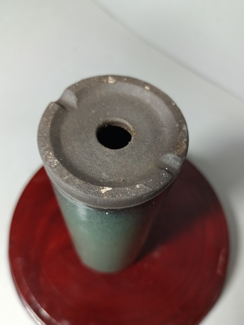 古玩陶瓷精美鈞窯綠釉花盆拍賣，當(dāng)前價(jià)格280元