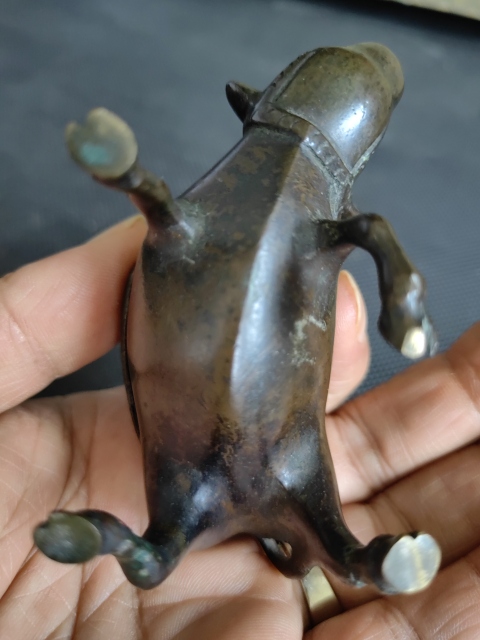 古玩雜項（特價）晚清民國精品銅童子牧牛香薰拍賣，當前價格1380元