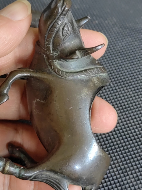 古玩雜項（特價）晚清民國精品銅童子牧牛香薰拍賣，當前價格1380元