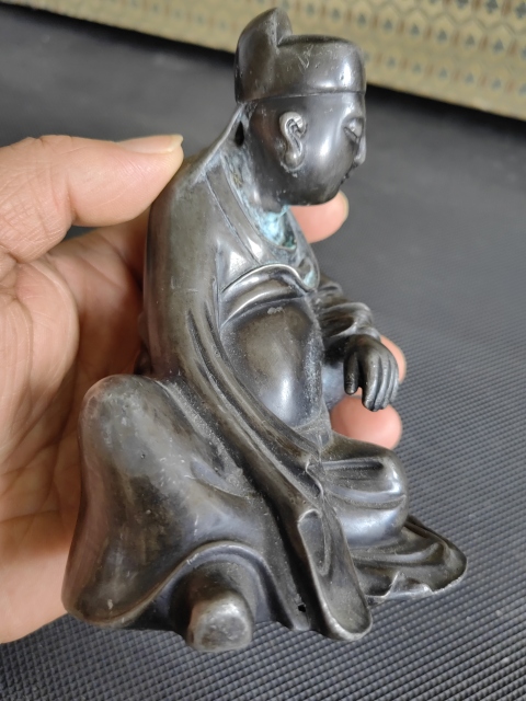 古玩雜項錫制人物擺件拍賣,當前價格2800元