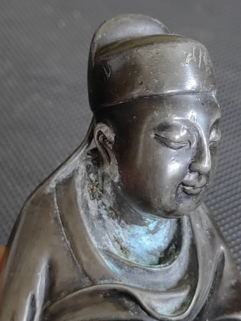 古玩雜項錫制人物擺件拍賣,當前價格2800元