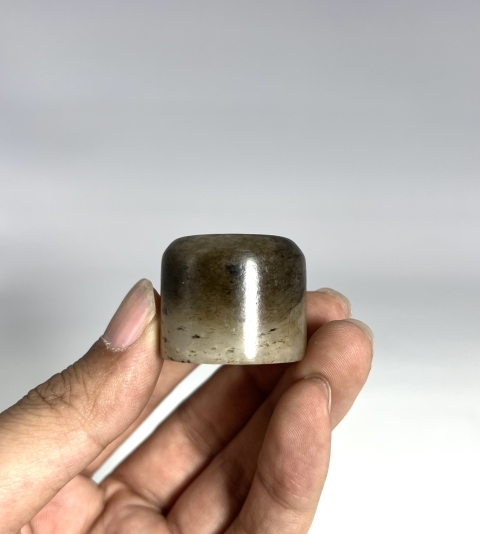 古玩玉器[已鑒真]清初和田老提油扳指拍賣，當前價格6000元