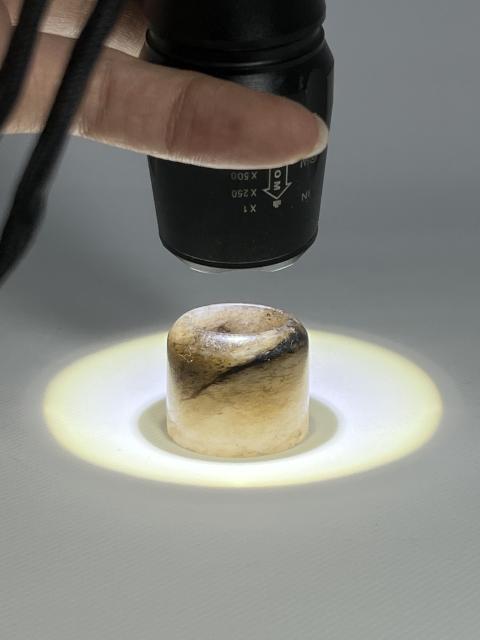 古玩玉器[已鑒真]清初和田老提油扳指拍賣，當前價格6000元