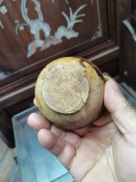 古玩陶瓷醬釉杯拍賣，當前價格1600元