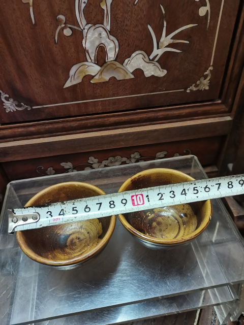 古玩陶瓷醬釉杯拍賣，當前價格1600元