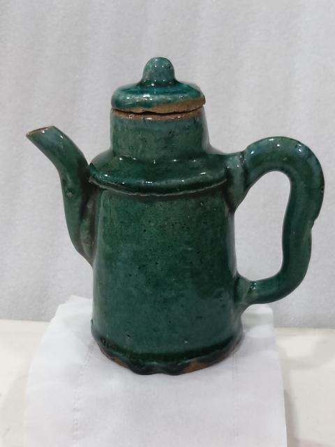 古玩陶瓷雙11秒殺綠彩油壺拍賣，當前價格450元