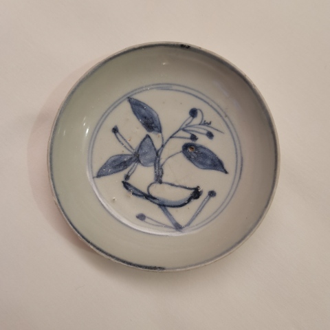 古玩陶瓷青花花卉紋盤拍賣,當前價格0元