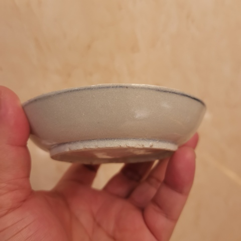 古玩陶瓷青花花卉紋盤拍賣,當前價格0元