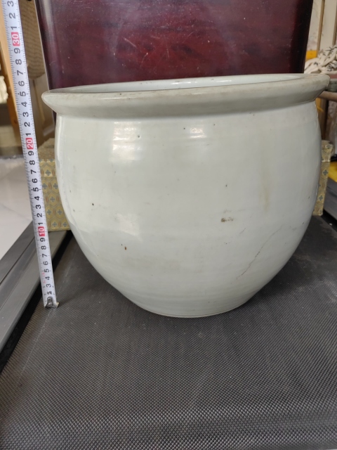 古玩陶瓷白釉文房案頭卷缸拍賣,當前價格6800元