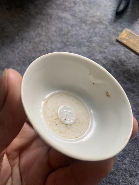 古玩陶瓷晚明白釉杯拍賣，當前價格3000元