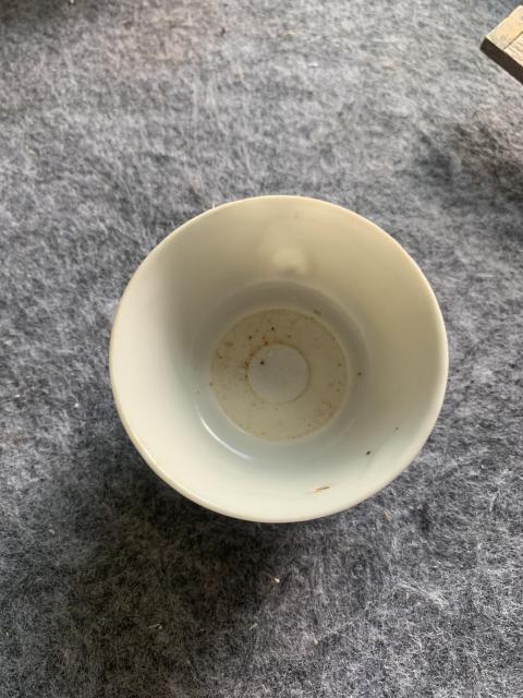 古玩陶瓷晚明白釉杯拍賣，當前價格3000元