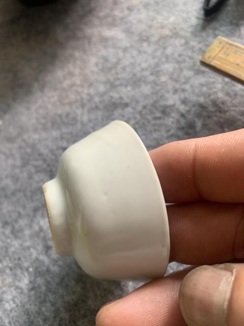 古玩陶瓷晚明白釉杯拍賣，當前價格3000元