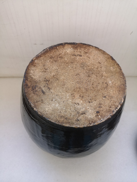 古玩陶瓷清代早期黑釉蓋罐拍賣，當前價格680元