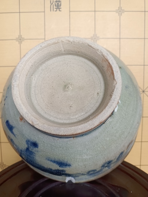 古玩陶瓷【精品大口徑】明代.青花大香爐拍賣，當前價格2980元