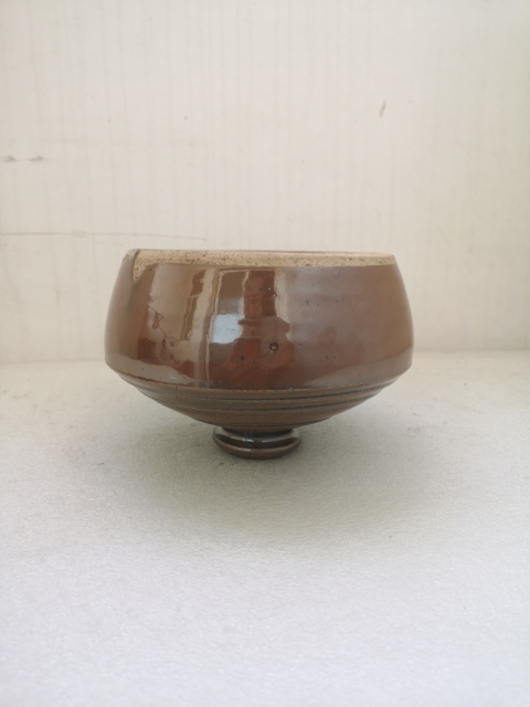 古玩陶瓷清早期磁州窯系褐釉瓶拍賣，當(dāng)前價格980元
