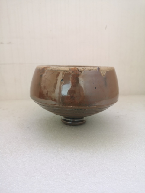 古玩陶瓷清早期磁州窯系褐釉瓶拍賣，當(dāng)前價格980元
