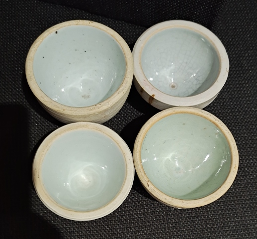 古玩陶瓷明代?青白釉杯(四只)拍賣,當前價格3999元