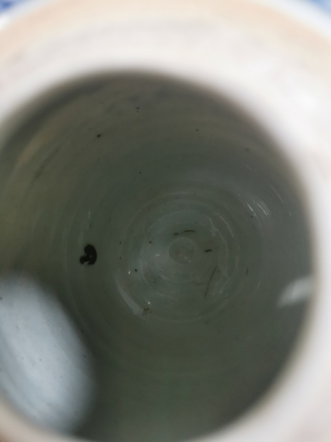 古玩陶瓷青花山水樓閣小罐拍賣，當前價格3500元