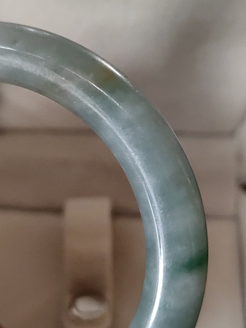 古玩雜項翡翠手鐲一只拍賣,當前價格9600元