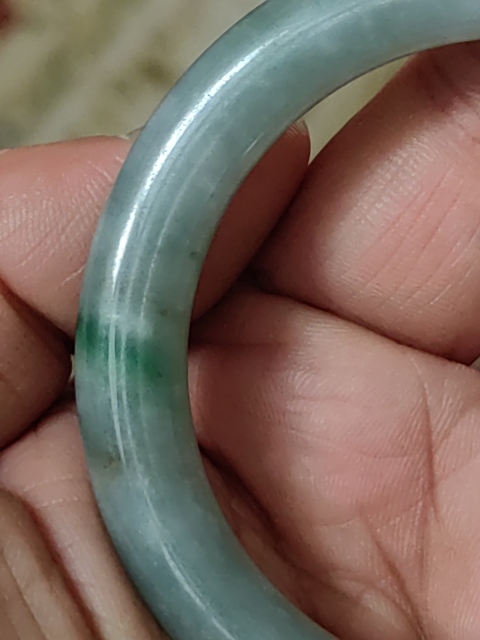 古玩雜項翡翠手鐲一只拍賣,當前價格9600元