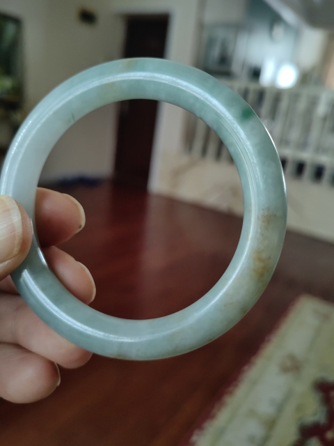 古玩雜項翡翠手鐲一只拍賣,當前價格9600元